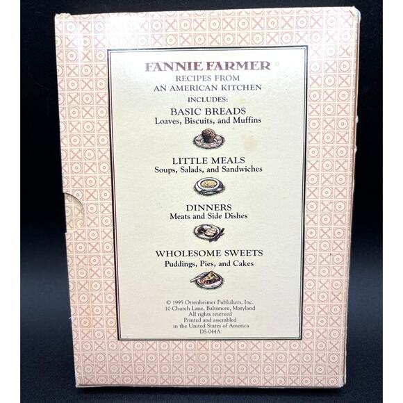 Recipes From An American Kitchen Fannie Farmer 4 Book Boxed Set Vintage 1990s - Picture 2 of 6